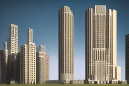 Unique tall building design for central bank of a country