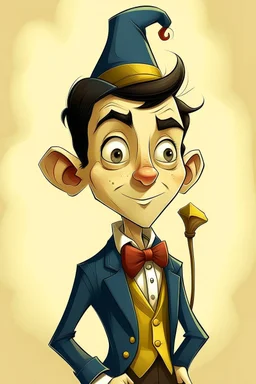 give me an illustration of Pinocchio wearing a suit