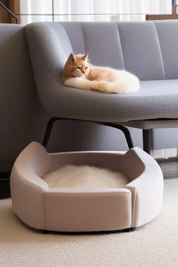 Cat 2024 shaped couch