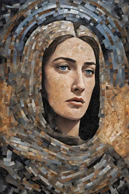 Portrait Art **Featured Art:** The Fractured Icon: Joan's portrait shattered into mosaic pieces. Each shard reflects a different aspect: warrior leading the charge, visionary gazing into the heavens, prisoner shackled, martyr burning on the pyre. The pieces, while fractured, form a strong, unified whole. **Appearance:** evocative portrait concepts of Joan of Arc (an French woman patron saint of France, honored as a defender of the French nation for her role in the siege of Orléans and her insist