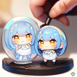 Clear focus,High resolution, A chibi drawing, Cute