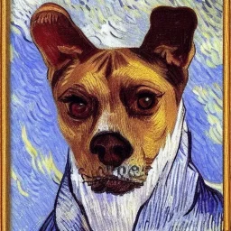 Portrait of a dog by Van Gogh