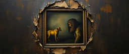 pin hole picture, master oil painting by Rembrandt, good afternoon cyberpunk, lol