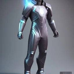 Cosmos super hero, gray costume,4k image, full body man