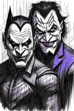 joker and batman grovvy art