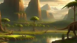 jurassic era period landscapes