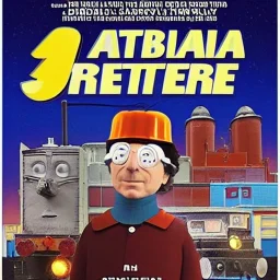 Larry David as Thomas the Tank Engine in a Saturday Night Fever dream movie poster
