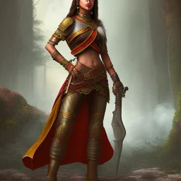 fantasy setting, indian woman