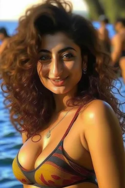 I want a picture of the Egyptian artist Mai Ezz El Din in a bikini