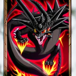 Dragon noir aux yeux rouges, yu-gi-oh