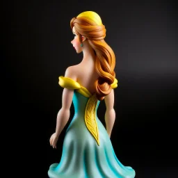 disney princess lora with sculpted hair back view