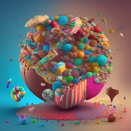 world made of candy