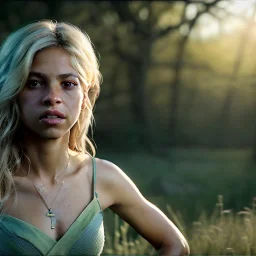 Shakira, 40 years old, artist, Realistic image, waist up portrait. eyes make up, perfect, glow, circle iris. concept art, smooth, unreal engine 5, god lights, ray tracing, RTX, lumen lighting, ultra detail, volumetric lighting, 3d, finely drawn, high definition, 4k.