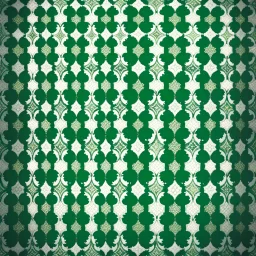 A Dark Green, Light Green & White Aesthetic Looking Islamic Architecture Pattern Texture.