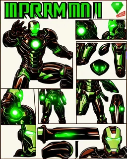 Super IRONMAN armor, kryptonite powered, black armor, black chrome, green lights, built by wayne enterprises, designed by stark https://stablecog.com/generate?o=ea7ba378-448b-4658-8ad5-81f270778c7cindustrieshttps://stablecog.com/generate?o=37b70ee1-cbf6-4de2-8ffe-0e02f33ce34f photorealistic, military display, weapons test,