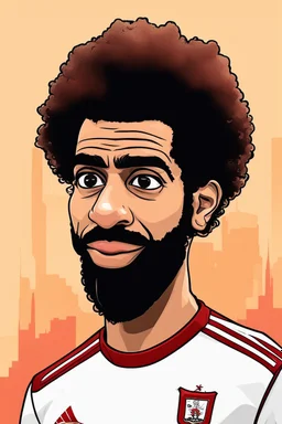 mo salah ,cartoon 2d