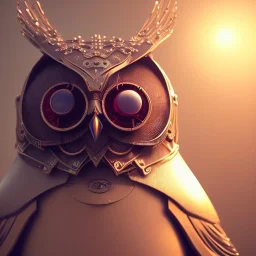 depth of field, Steampunk Owl, extreme detail, Photorealism, macro lens 70mm,bokeh, cinema4d, 8k, unreal engine 5, redshift render