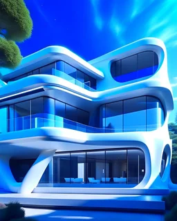 Casa campestre estilo Zaha Hadid, Pintura al óleo, calidad ultra, hiperdetallado, obra de arte, 8k, 3d, cuerpo completo