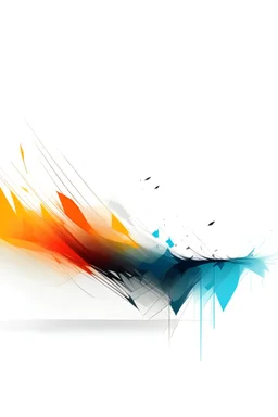 minimalist digital art white background