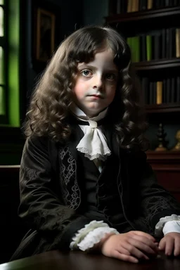 Isaac Newton as a goth kid