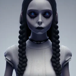 wednesday addams, addams family style, hyper detail, octane render, unreal engine 5, 8k resolation