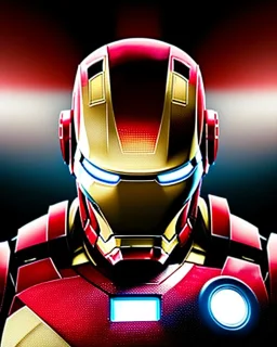 In a digital art gallery, a highly detailed and emotional portrait of Marvel's Ironman character captures the attention of all who pass by. The image is a full body portrait that keeps the head in frame, showcasing the character's intricate details and slight frame. The image is set against a black Japanese motif, adding to the mood of the piece. This digital painting is a concept art piece that is highly detailed and has a sharp focus. The image is inspired by the works of talented artists and