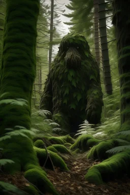 giant hiding in the woods
