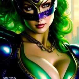 portrait 'beautiful Sexy Busty CatWoman',crystal clear green eyes,painting by gaston bussiere, greg rutkowski, yoji shinkawa, yoshitaka amano, tsutomu nihei, donato giancola, tim hildebrandt, oil on canvas, cinematic composition, extreme detail,fit full head inside picture,32k