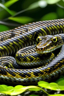 a snake is like a chain of carbon molecules
