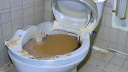 sewage coming out of toilet