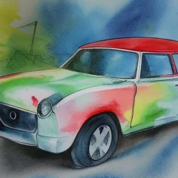 Water color car