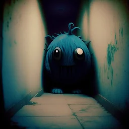 shy oddball creature, perfect is the enemy of the good, creepypasta aesthetic, surreal, sinister, profound, dramatic, eerie nonsense, color photography