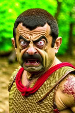 mr bean as leonidas