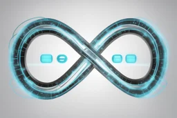 6. Символ Бесконечности с данными * Артефакт: Знак бесконечности (∞), сделанный из двух цифровых дисплеев. * Каждая петля знака: Показывает одно из двух чисел. * В центре, где петли соединяются: Указано имя переменной. * Интерпретация: Два значения связаны в одну сущность. Память — это поток, в котором эти значения существуют.
