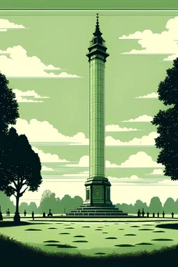 make a poster of Oslo Norway the vigeland park it should be minimal