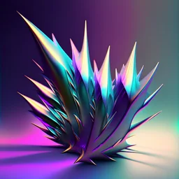 iridescent spikes