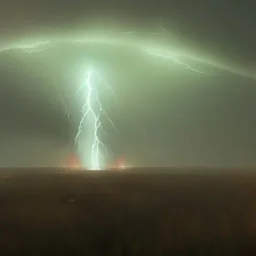 franz frazetta style,plains,lighting bolt strike, storm in the distance