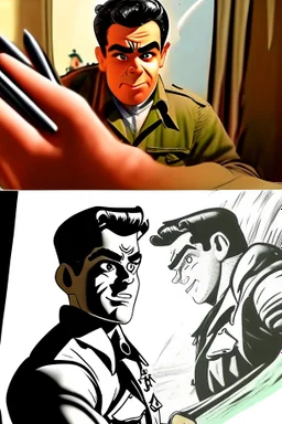 Transforming the image into a funny and realistic comic drawing in the style of classic animation Professional work and animation technique