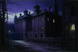 A dark purple paranormal prison painted by Francis Danby