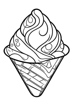 DRAW FOR COLORING OF CHIPS, CARTOON STYLE, LOW DETAILS, THICK LINES, NO SHADING, NO COLOR