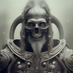 A viking with muscles and blaids, hr giger, scary, steam punk, realistic, made in octane, cinematic, ultra-realistic, extremely detailed octane rendering, 8K, VRAY Super Real ar 2:3, dof photorealistic futuristic 50mm lens hard lighting dark gray tintype photograph, realistic lighting, sepia color