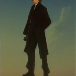 Marty McFly painted by Caspar David Friedrich