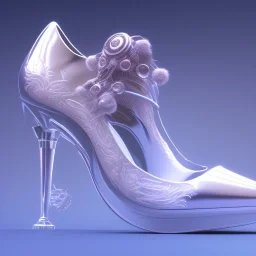 a magical glass shoe ,snow, sharp, endor, ornate, elegant, highly detailed, artstation, concept art, smooth, sharp focus, illustration, 8k,