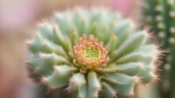 cactus flower,close-up, blurred background