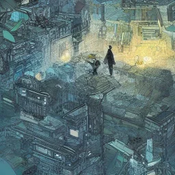 cosmic port, concept art, asaf hanuka, dan mumford, post-apocalypti