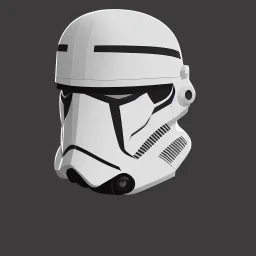 Futuristic helmet, style stormtrooper