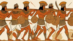 Pharaonic soldiers fighting in battle