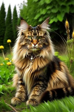 Big maine coon, natural