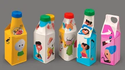 cartoon milk carton dancing