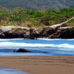 barefoot traveller ocean